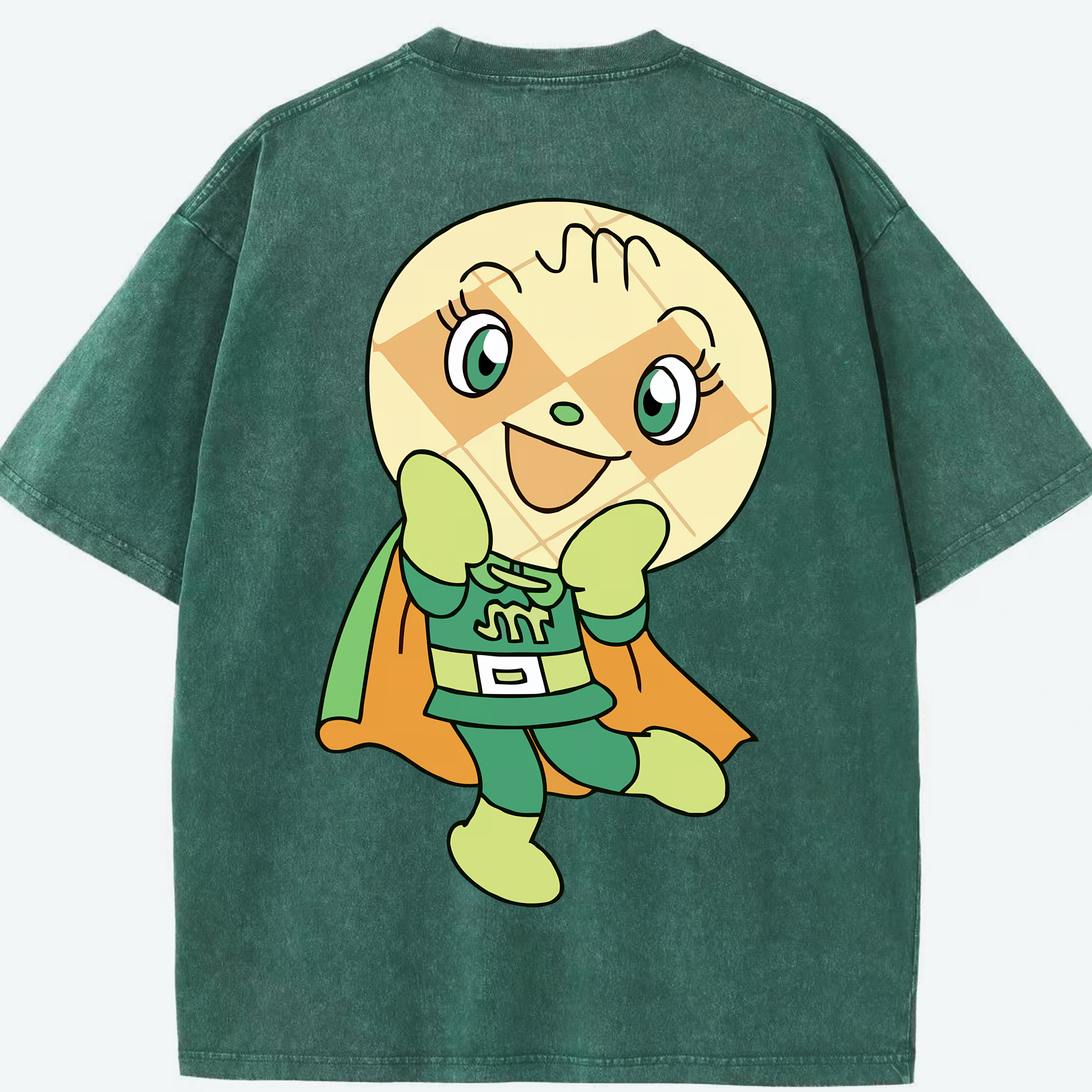 （画像用） アンパンマン Anpanman 綿100% ヴィンテージ風 半袖Tシャツ（背面プリント）
